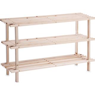 👉 Schoenenkast houten schoenenkast/schoenenrek 3-laags 80 cm