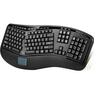 👉 Toetsenbord zwart Adesso Tru-Form 4500 RF Draadloos QWERTY Engels, Amerikaans Engels 783750006187