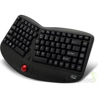 👉 Toetsenbord zwart Adesso Tru-Form Media 3150 RF Draadloos QWERTY Engels, Amerikaans Engels 783750007429