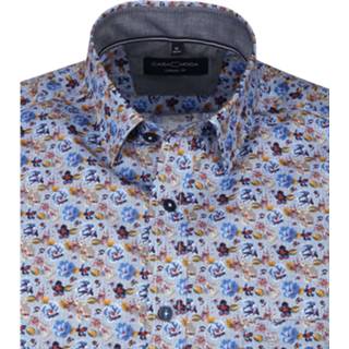 👉 Overhemd katoen XXL male blauw Casa Moda Multi-colour Bloemen 4060031889964 2900033347050
