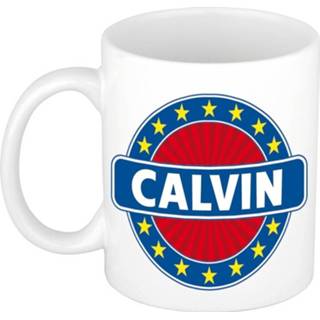 👉 Beker Calvin naam koffie mok / 300 ml