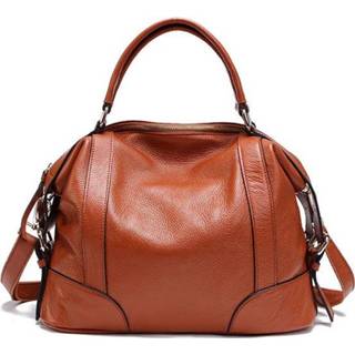 👉 Handtas bruin leather small netherlands vrouwen Women Genuine Vintage Handbag Crossbody Shoulder Bag - / Brown