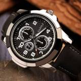 👉 Watch leather netherlands YAZOLE 350 Fashion Men Quartz Luxury Strap Business Wrist - NO.4