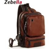 👉 Zebella Brand Men Shoulder Bag Vintage Men Crossbody Bag Men Chest Bags Casual Fashion PU Leather Men Messenger Bag
