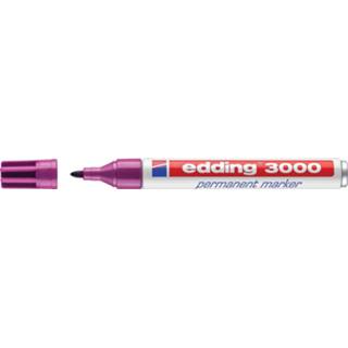 👉 Permanent marker rood violet Edding 3000 4004764008155