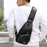 Schoudertas Male USB Charging Shoulder Bag Crossbody Chest For Men Anti Theft Waist Pack Trip Messenger Bags Single Strap Back