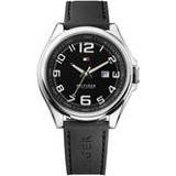 👉 Horlogeband zwart silicoon stiksel Tommy Hilfiger TH679301543 / 205-1-14-1386 TH1790910 22mm 8719217247321
