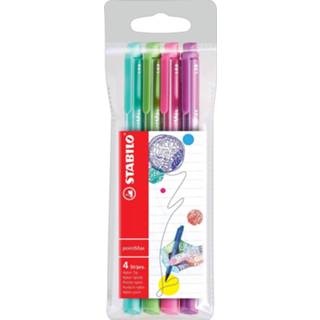 👉 Etui STABILO pointMax schrijfstift, 0,8 mm, van 4 stuks in geassorteerd fun kleuren 4006381503662