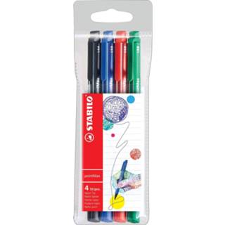 Etui STABILO pointMax schrijfstift, 0,8 mm, van 4 stuks in geassorteerde standaard kleuren 4006381503655