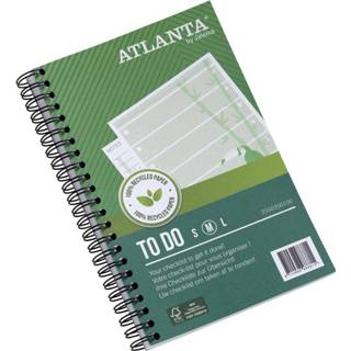 👉 Notitieboek Atlanta by Jalema notitieboekje To Do 'Jungle' ft 125 x 195 mm, 200 bladzijden, pak van 2 stuks 8710968988822