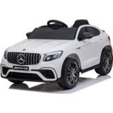 👉 Elektrische kinder auto s kinderen wit Mercedes-Benz GLC63 kinderauto