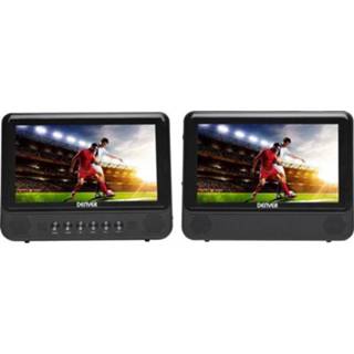 👉 Monitor Denver MTW-757 Hoofdsteun-DVD-speler met 2 monitoren Beelddiagonaal=17.78 cm (7 inch) 5706751045714