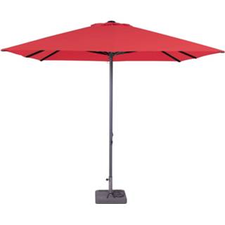 👉 Parasol rood Lima 300x300cm (Brick red)