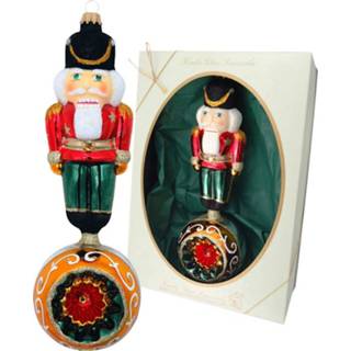 👉 Kerstbal multicolor glas unisex handbeschilderd Notenkraker KLiNGEL 4055705278274