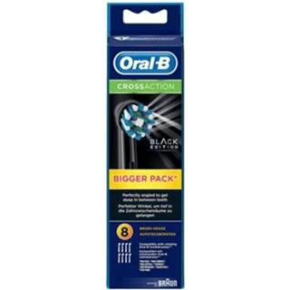 👉 Opzetborstel zwart Oral-B CrossAction Opzetborstels Black Edition 8 Stuks