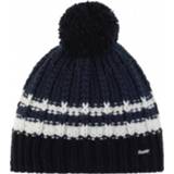 👉 Muts zwart grijs One Size mannen Eisbär - Kova Pompon maat Size, zwart/grijs 9008132593811