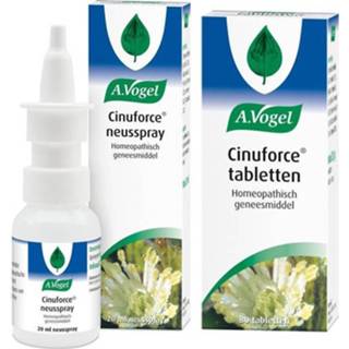 👉 Neusspray gezondheid A.Vogel Cinuforce Tabletten 80TB + 20ML Combiverpakking