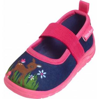 Instappers rubber roze meisjes Playshoes hertje navy/roze maat 18/19 4010952506235