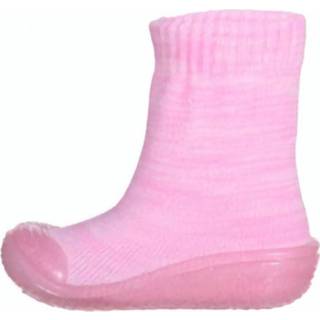 Playshoes antislip sokken gebreid meisjes roze mt 26/27