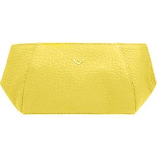 👉 Etui leer unisex ritssluiting nederlands geel Voi Leren Make Up / Pen Hirsch Citrus 4048542267143