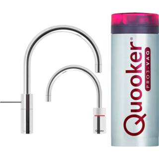 👉 Chroom Quooker Nordic Round Twintaps met PRO3 VAQ-E Boiler 4250548706209