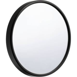 Spiegel zwart rond outline Make Up Smedbo Lite voorzien van Zuignap ABS/ Spiegelglas Diameter 13 cm