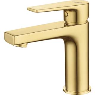 👉 Wastafelkraan goud thermostatisch zonder waste sharp opbouw keramisch standaard perlator Boss & Wessing Mengkraan 8719304901709