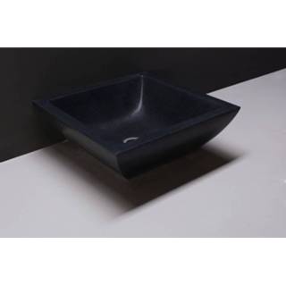 👉 Waskom zwart Forzalaqua Siracusa Graniet Gezoet 40x15 cm 8719304696513