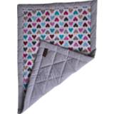 Deken grijs katoen fluweel bedtextiel kinderen Kinderhop Triangles 100 x 70 cm katoen/fluweel 5908271316835