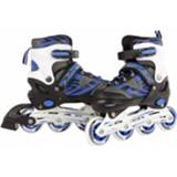 👉 Inline skate blauw zwart skates blauw/zwart abec7 alu frame verstelbaar 39-42 8713219340899