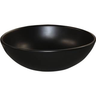 👉 Waskom keramiek zwart Opbouw Boss & Wessing Miko 27,5x10,5 cm Mat 8719304522379