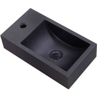 👉 Fontein zwart Sanilux Quartz Mini 36,5x18x9 cm Mat 8719304524519