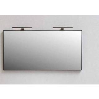 👉 Spiegel zwart Bewonen Framed vlakke in mat kader - 80x5cm (bxd)