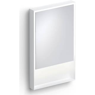 👉 Spiegel wit Clou Look at Me spiegel, met 2700K LED-verlichting, een omlijsting in mat wit. 50x8x80 (bxdxh) 8717462011490