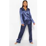 👉 It Was All A Dream Embroidered Satin Pj Set, Navy