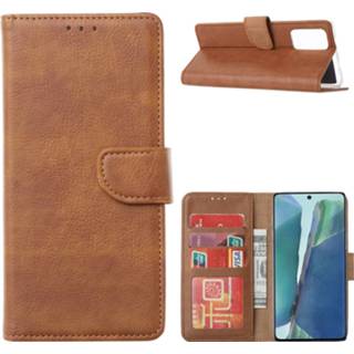 👉 Bruin Bookcase Samsung Galaxy Note 20 hoesje - 8720103013791