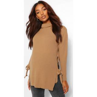 👉 Sweater vrouwen Maternity Tie Side Roll Neck