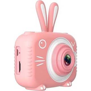 👉 Digitale camera roze kinderen Dier Vorm Kids 20mp X5 - Konijn / 5712580013831