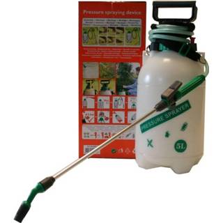 👉 Plantensproeier kunststof groen Hogedruk - 5 liter plantenspuit/bewatering/onkruid verdelding 8717729112656