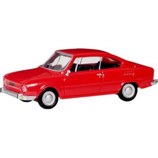 👉 Herpa 028875 H0 Auto Skoda 110 R, verkeersrood