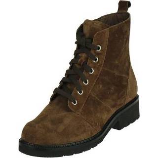 👉 Veterboots suede damesschoenen bruciatto vrouwen verwisselbaar Durea comfortabele Halfhoge Dames veterboot, met rits