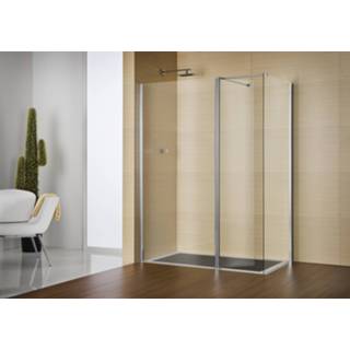 👉 Zijwand zilver glas active Duka Multi-W Sealskin 100(B)x200(H) cm (voor comb. met inloop) mat gesatineerd 8719401253572