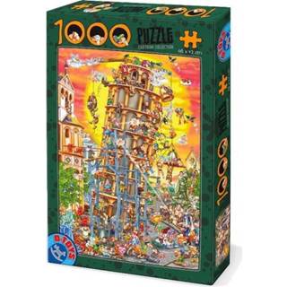 👉 Puzzel Toren van Pisa Cartoon 1000 Stukjes 5947502861218