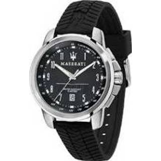 👉 Horloge roestvrijstaal zwart Maserati 8033288906735