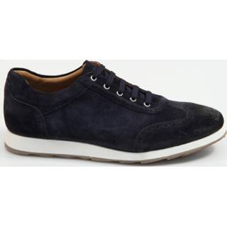 👉 Veterschoenen male blauw mannen H32 Herenschoenen