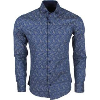 👉 Overhemd l male blauw mannen New Republic Marco cassette heren design modern fit - 8720086117929