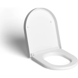 👉 Hangmat wit mat hammock Clou Toiletzitting Met Deksel Soft Closing Systeem en Quick Release 36x43x5.1cm 8719304699224