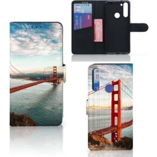 👉 Flipcover Motorola Moto G8 Flip Cover Golden Gate Bridge 8720215709605