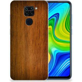 👉 Bumper hoesje hout Xiaomi Redmi Note9 Donker 8720215275520