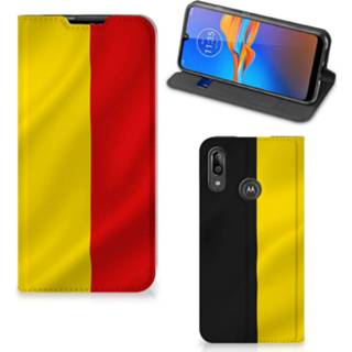 Standcase Motorola Moto E6 Plus Belgische Vlag 8720215486032